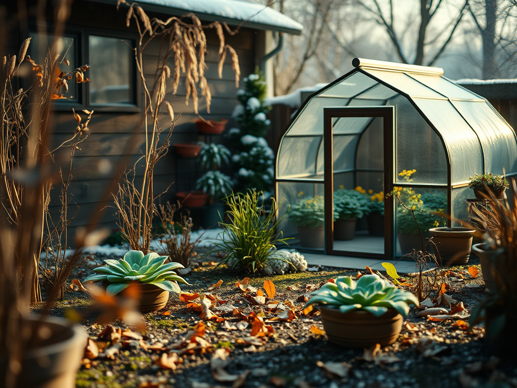 Photo présentant un jardin au mois de décembre