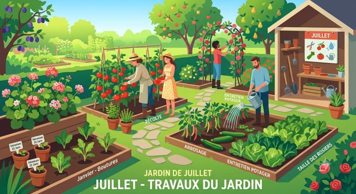 Le jardin de juillet
